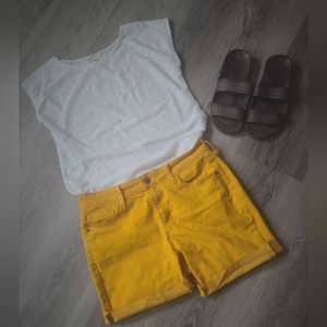 Mustard shorts